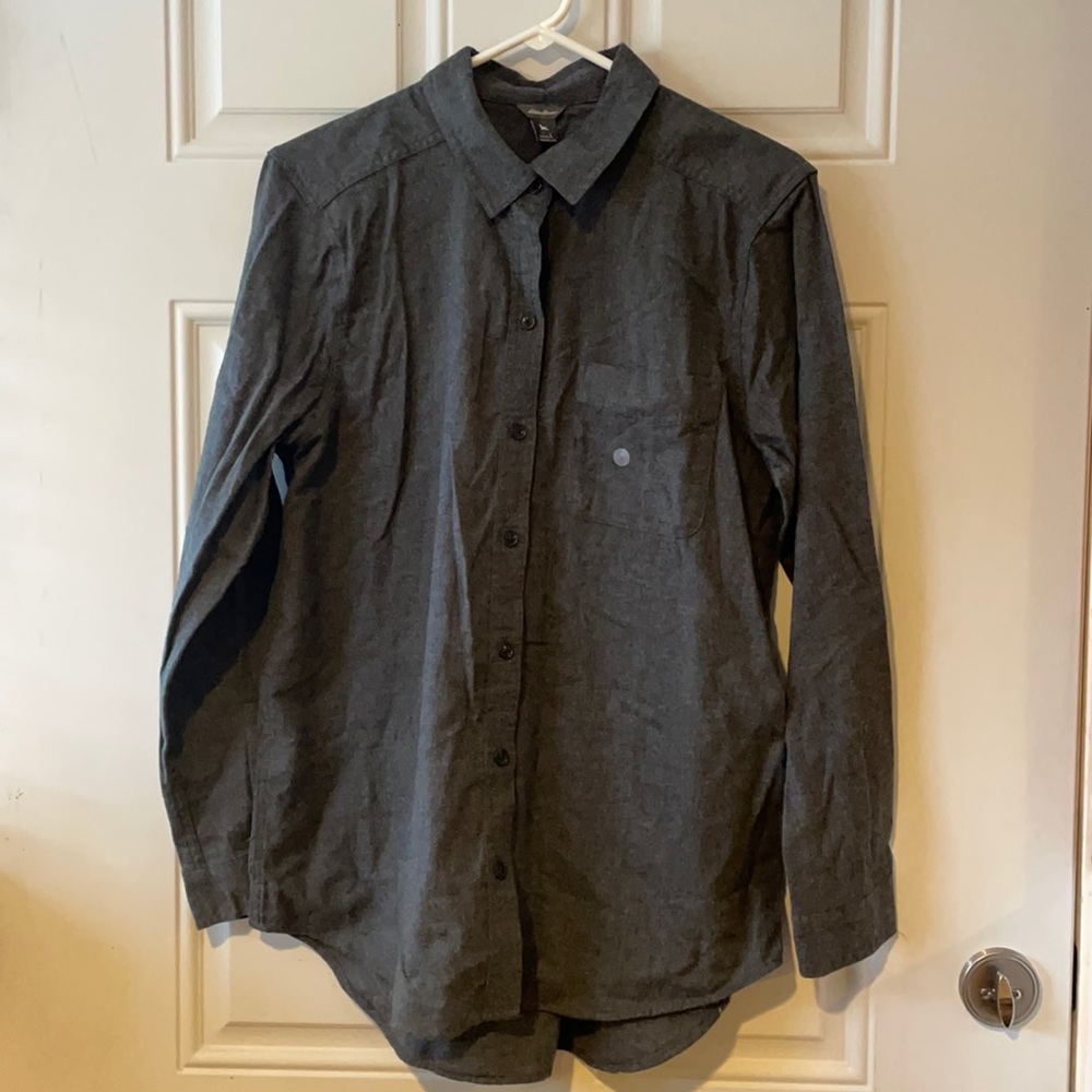 Eddie bauer Grey Boyfriend Flannel